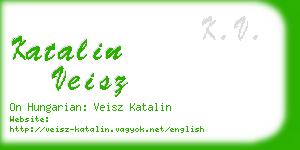 katalin veisz business card